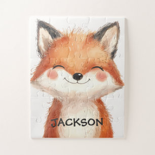 Puzzle Zorro Animal Adorable Cumpleaños Personalizado Par