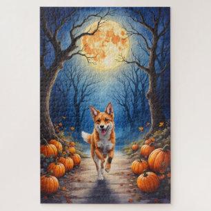 Puzzle Zorro de caza inglés americano Bosque embrujado Ha