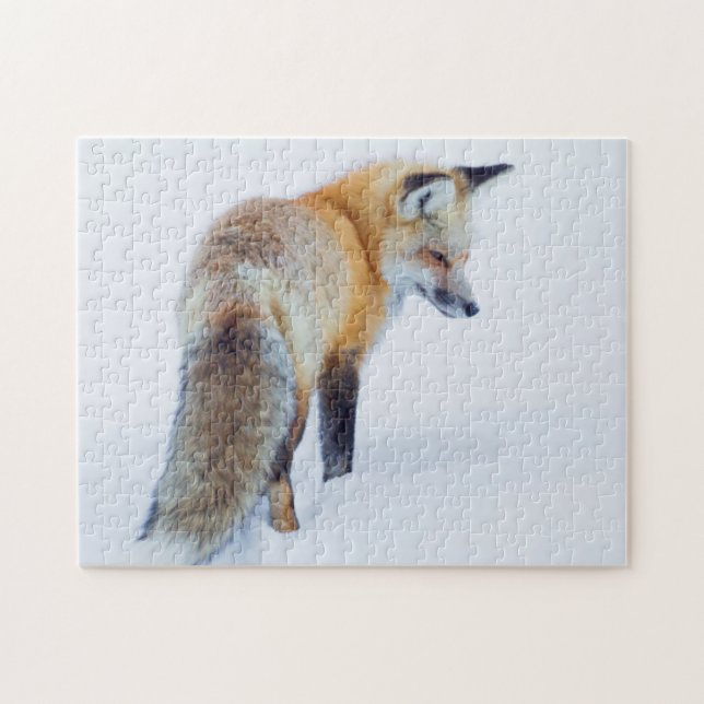Puzzle Zorro Rojo en Invierno (Horizontal)