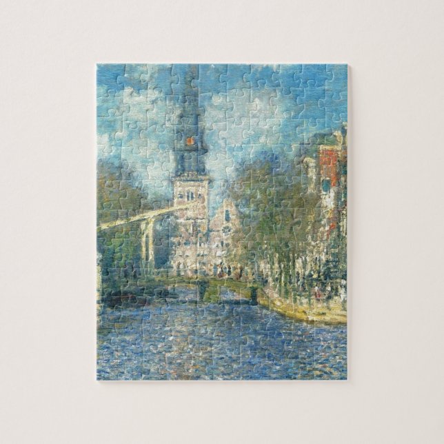 Puzzle Zuiderkerk en Amsterdam de Claude Monet (Vertical)