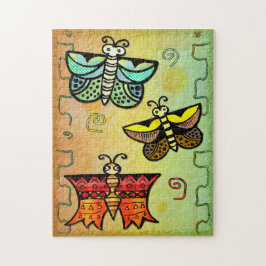 Puzzle Zuni Butterfly Folk Art