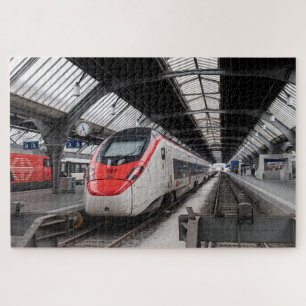 Puzzle Zúrich Suiza Hauptbahnhof. Estación. HST