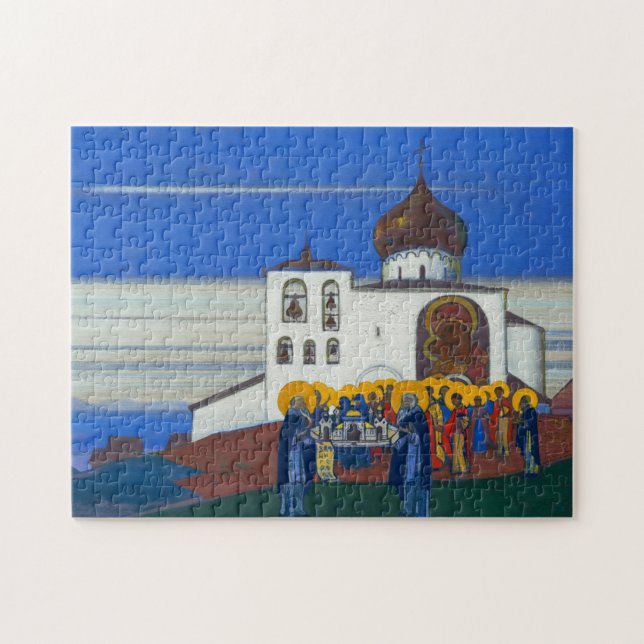 Puzzle Zvenigorod por Nicholas Roerich (Horizontal)
