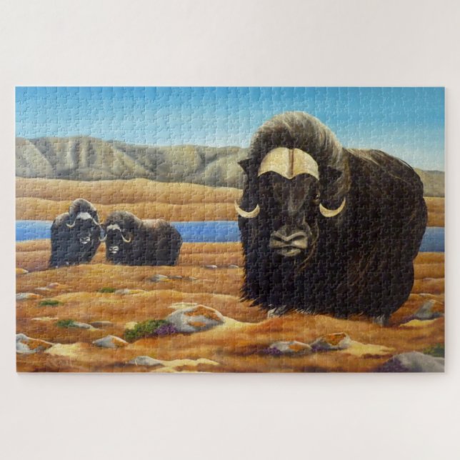 Puzzles de Arte de Vida Silvestre de Canadá - Musk (Horizontal)