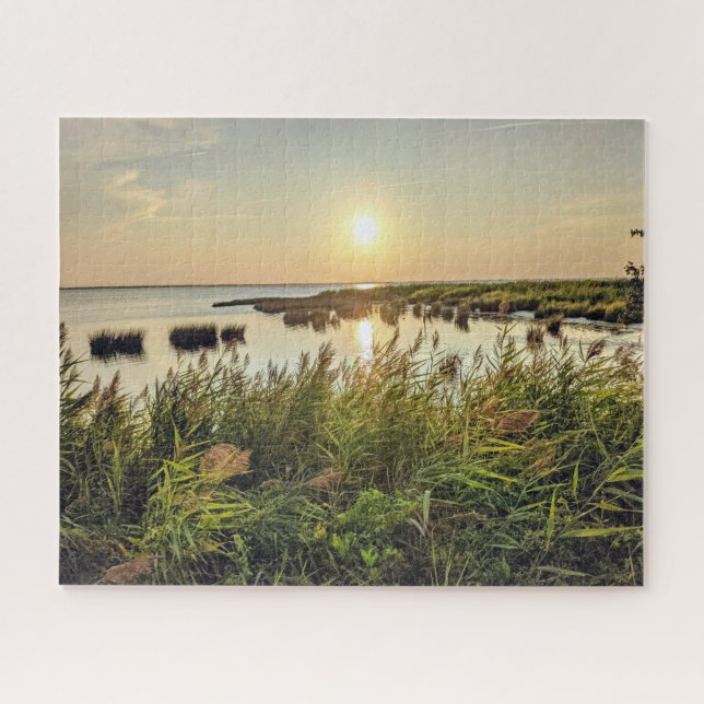 Puzzles de la puesta de sol de Outer Banks Duck No (Horizontal)