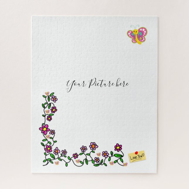 Puzzles Mariposa Floral (Vertical)
