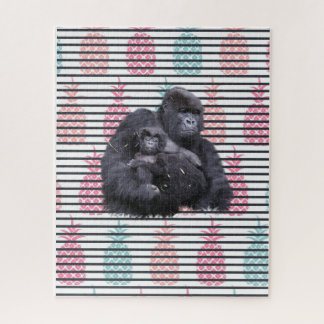 Puzzles Pineapple Gorilla Baby Gorilla