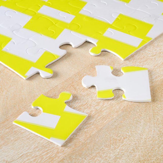 Puzzles Yellow & White Stripe  (Lado)