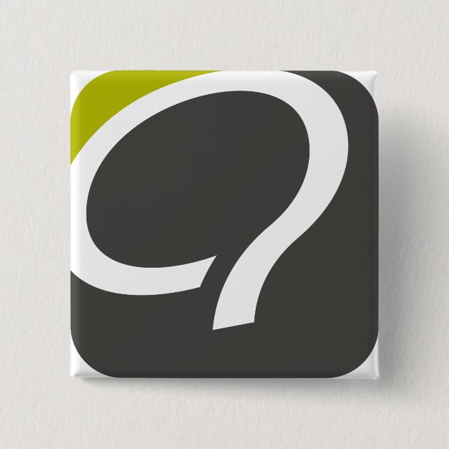 Q- botón - chartreuse (Anverso)