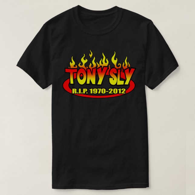 Q.E.P.D. TONY SLY! Camiseta esencial (Diseño del anverso)