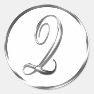 Q Monograma Sobre Plata Faux O Sello Favorito