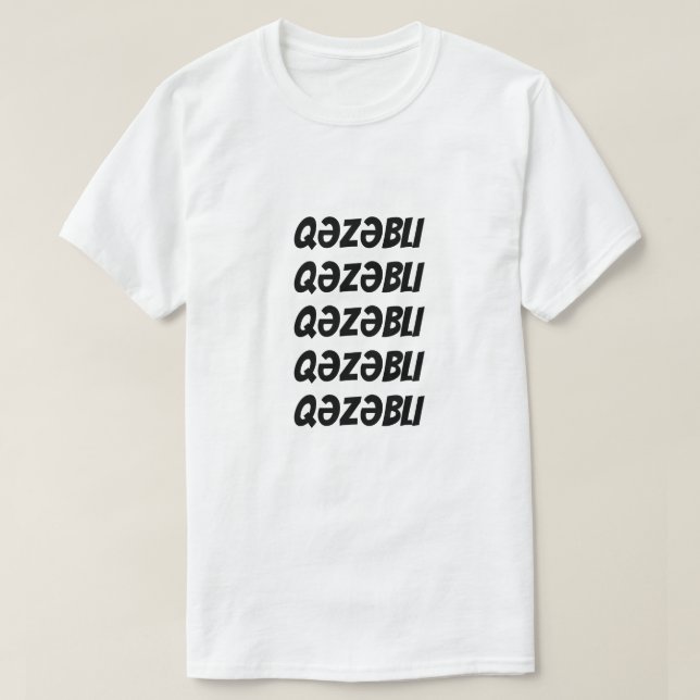 Qadi zaren | furioso en camiseta azerbaiyana (Diseño del anverso)