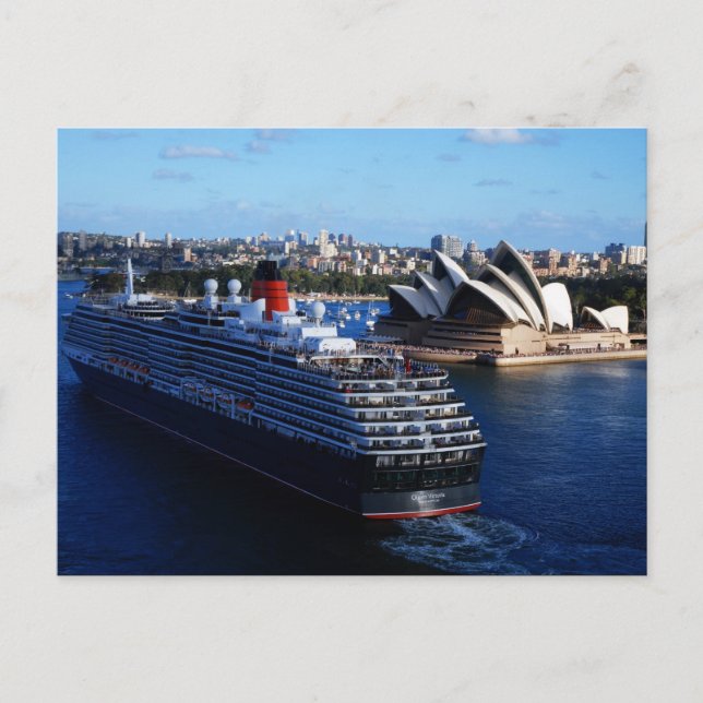QE2 en la postal australiana de Sydney (Anverso)