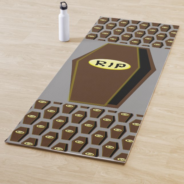 QEPD Ataúd de Halloween de Doom Yoga Mat (In situ)