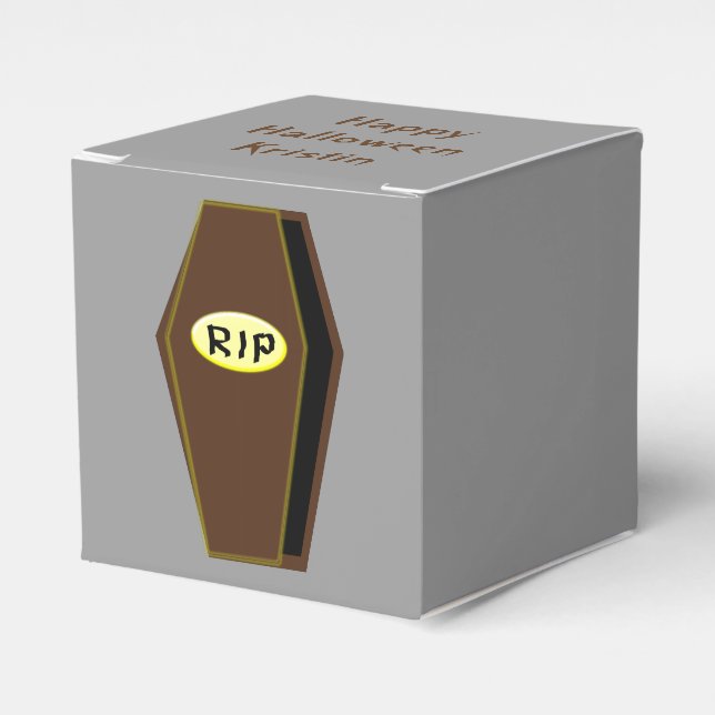 QEPD Caja de Favor del Personalizado de Halloween  (Costado Anverso)