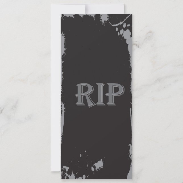 QEPD - Invitación Fiesta de Halloween realmente in (Anverso)