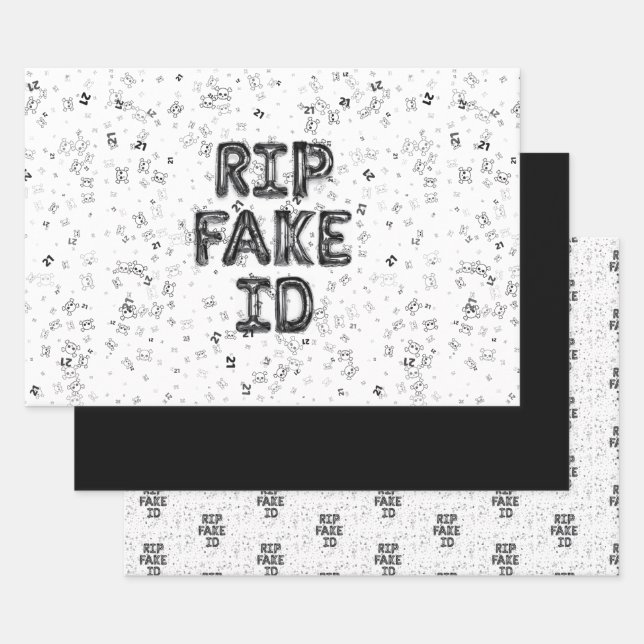 QEPD Papel de envolvimiento falso de identidad el  (Set)