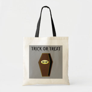 QEPD Trick de ataúd de Halloween o bolsa para trat