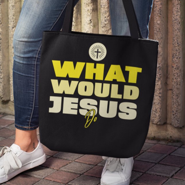 ¿QJH? - ¿Qué haría Jesús? Bolsa de mano (Subido por el creador)