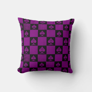 QoS de Queen of Spades Cojín decorativo Purple Che