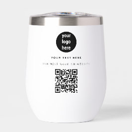 QR Code Business Logo Moderno Negocio Minimalista