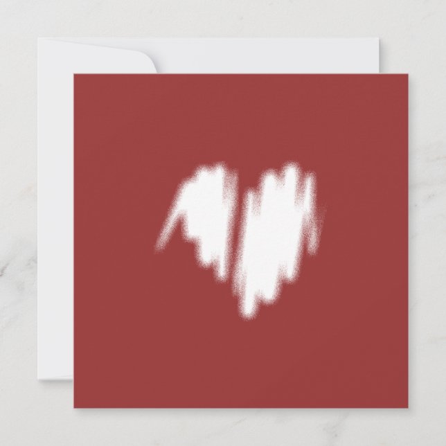 Qr Code Graffiti del corazón blanco rociado corazó (Anverso)