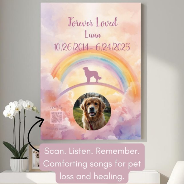 QR Code Pet Sympathy Gift | Interactive Poster (Subido por el creador)