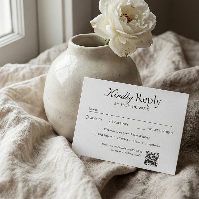 QR Code Photo Off White RSVP (Subido por el creador)