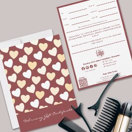 QR Code Services Nota Certificado de regalo de feb