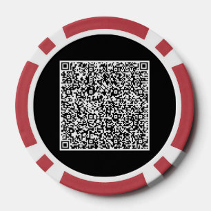 QR Código Analizar información Chips de póquer per