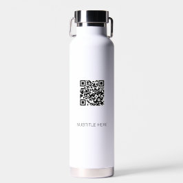 QR Código Botella de agua para empresas