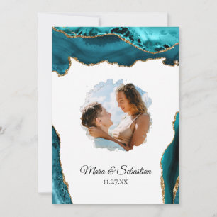 *~* QR - FOTO - Invitación del Boda AGATE RSVP AR1
