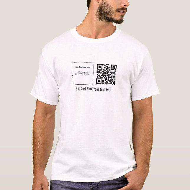 QRstuff.com de encargo camiseta del código de QR (Anverso)