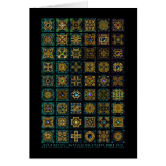 Quadtiles una tarjeta del edredón