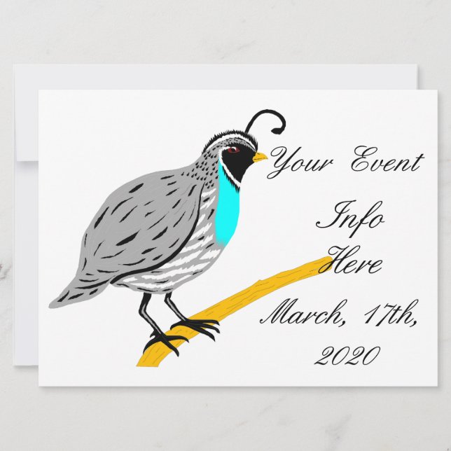 Quail Thunder_Cove de Bobwhite Blue (Anverso)