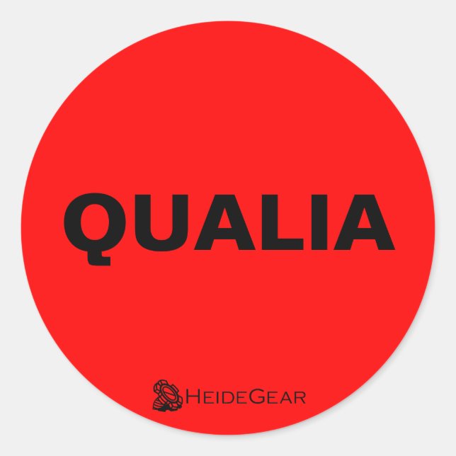 Qualia Pegatina (Anverso)