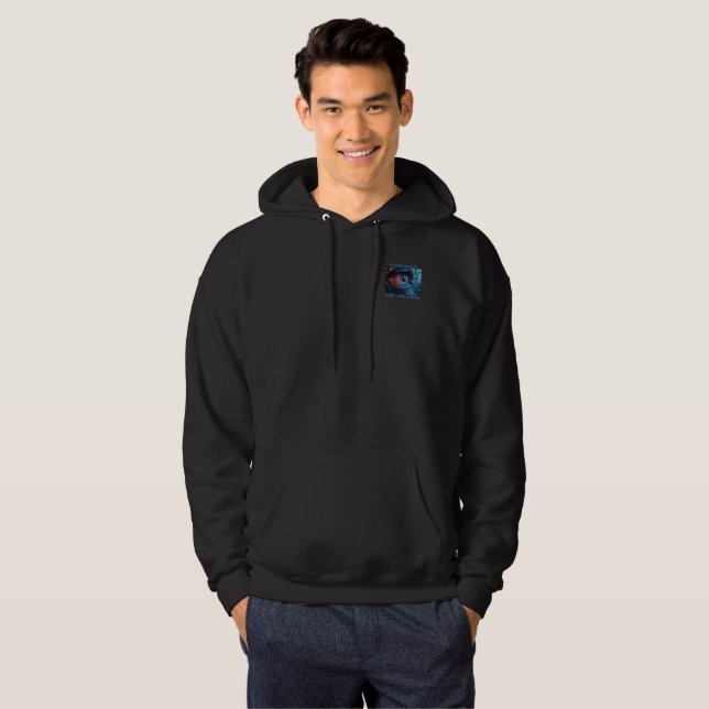 Quantum Eye cosas hombres sudadera con capucha neg (Anverso completo)