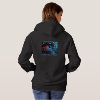 Quantum Eye cosas mujeres sudadera con capucha neg