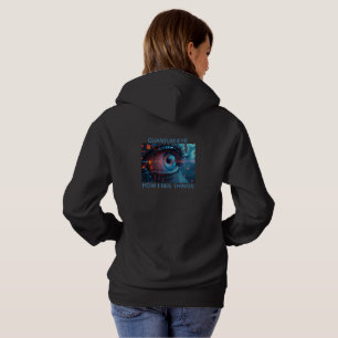 Quantum Eye cosas mujeres sudadera con capucha neg