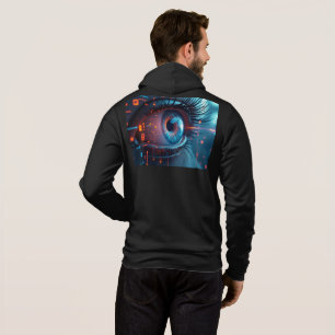 Quantum Eye hombres camiseta negra Bella sudadera