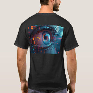 Quantum Eye hombres camiseta negra espalda