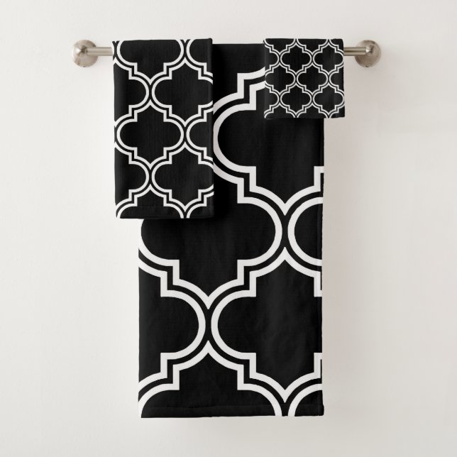 Quatrefoil negro y blanco (In situ)