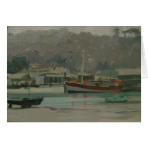 Quay del pescador gris del día