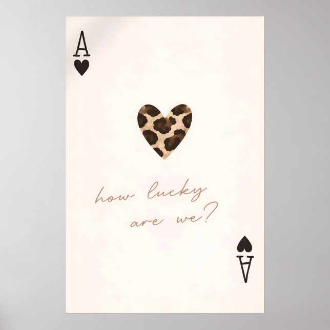 Qué Afortunados Somos Póster, Arte de Amor Corazón (Frente)
