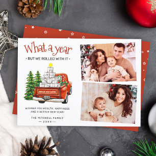 Qué Año Divertido Papel Higiénico Navidad Árbol 2