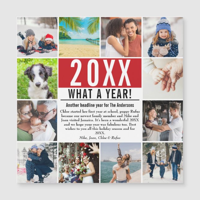 Qué Año En La Revisión De La Tarjeta De Festividad (Anverso)