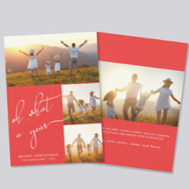 Qué Año Rojo Feliz Navidad Festividad