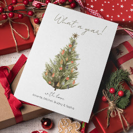 ¡Qué año!| Tarjeta de vacaciones para Navidades