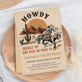 ¡Qué bien! Invitación de cumpleaños de Rodeo Occid