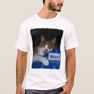 ¿Qué? Camiseta de humor para gatos